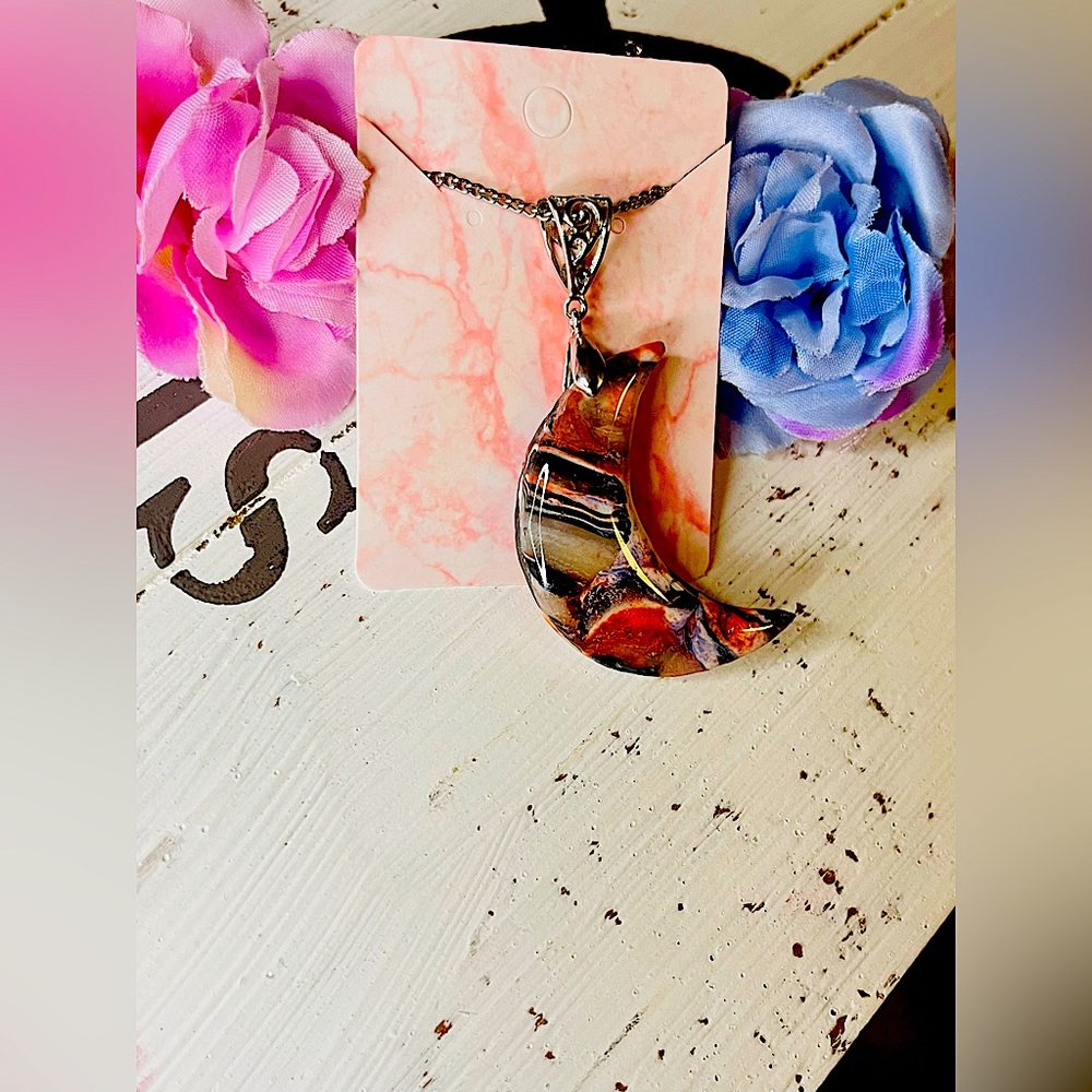 Handmade, polymer, clay necklace